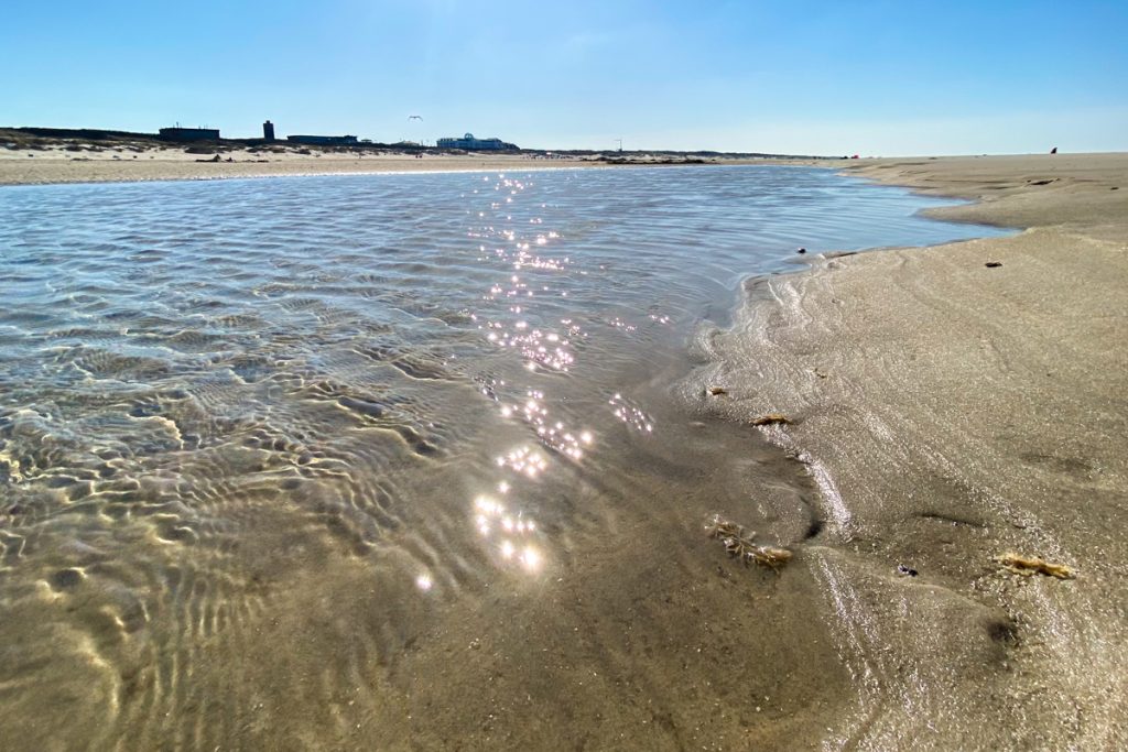 Juist im Frühling - am Strand